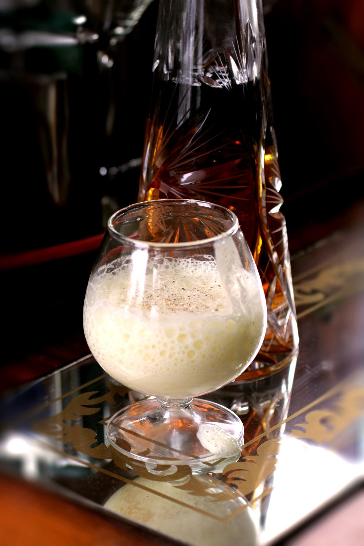 Eggnog Recipe Rum
 "The Snow Day" Frothy Warmed Eggnog and Coffee Rum