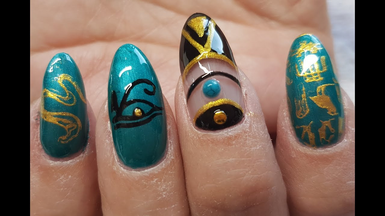 3. Pharaoh Nail Designs - wide 2