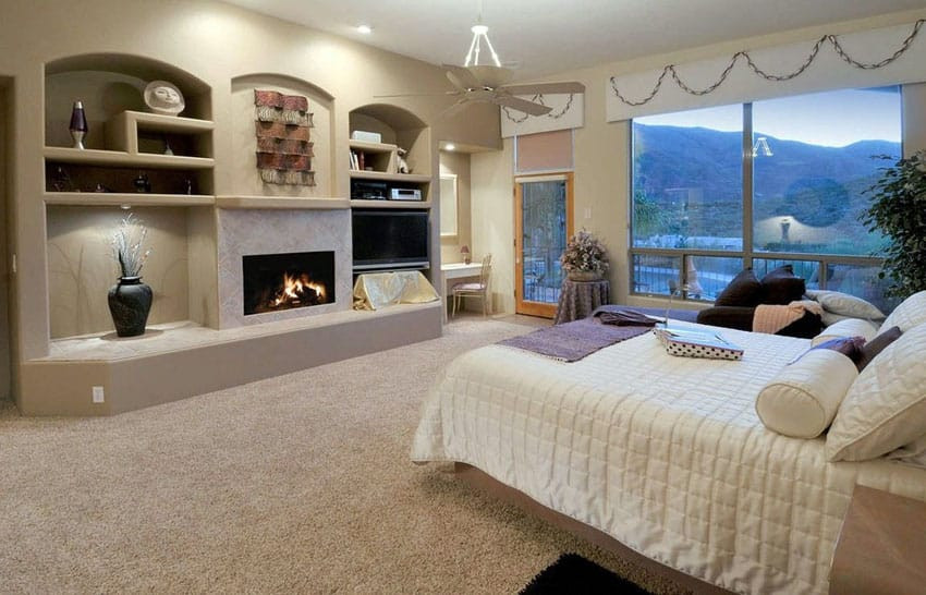 Electric Fireplace Bedroom
 Luxury Master Bedrooms with Fireplaces Designing Idea