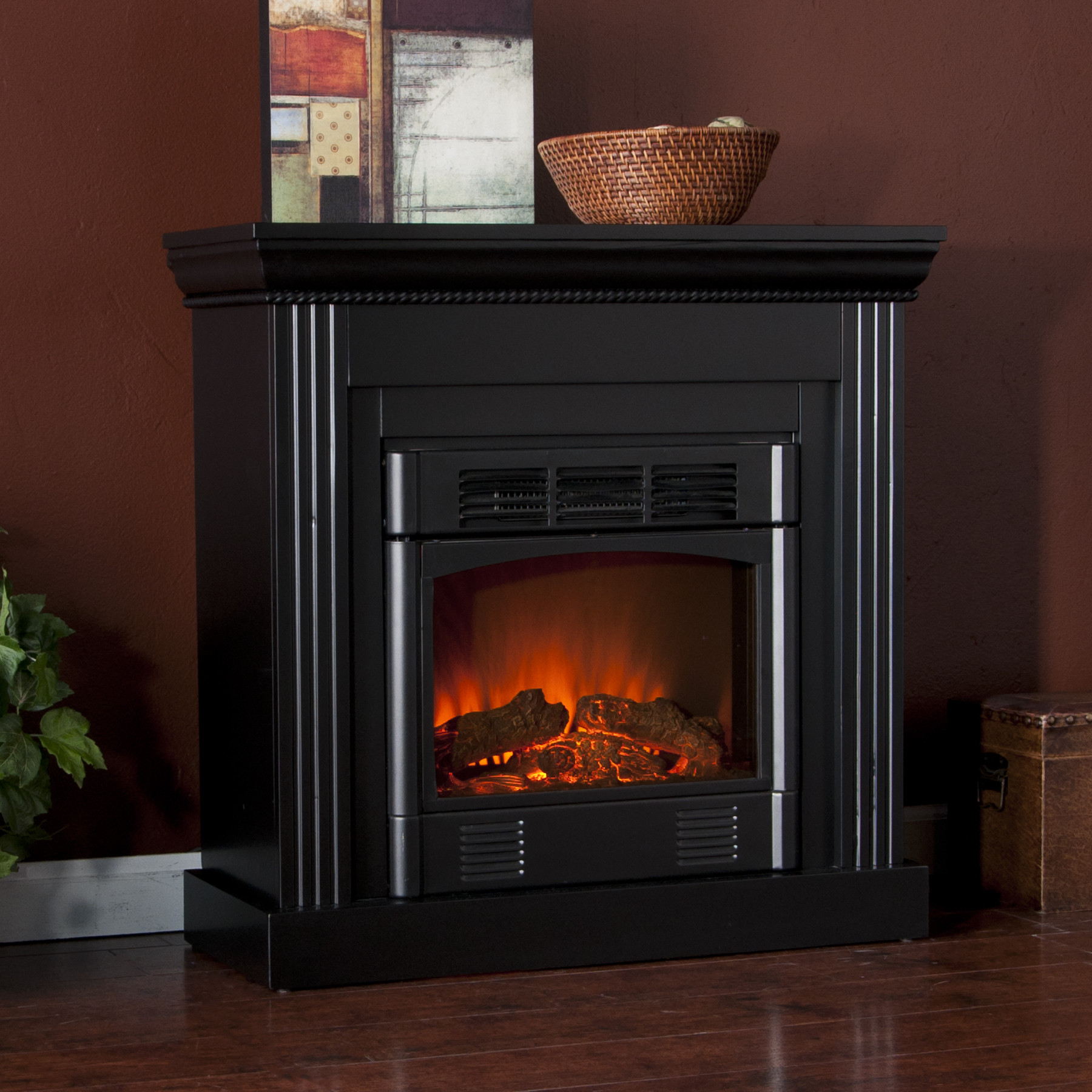 Electric Fireplace Black
 Holly & Martin™ Bastrop Petite Convertible Electric