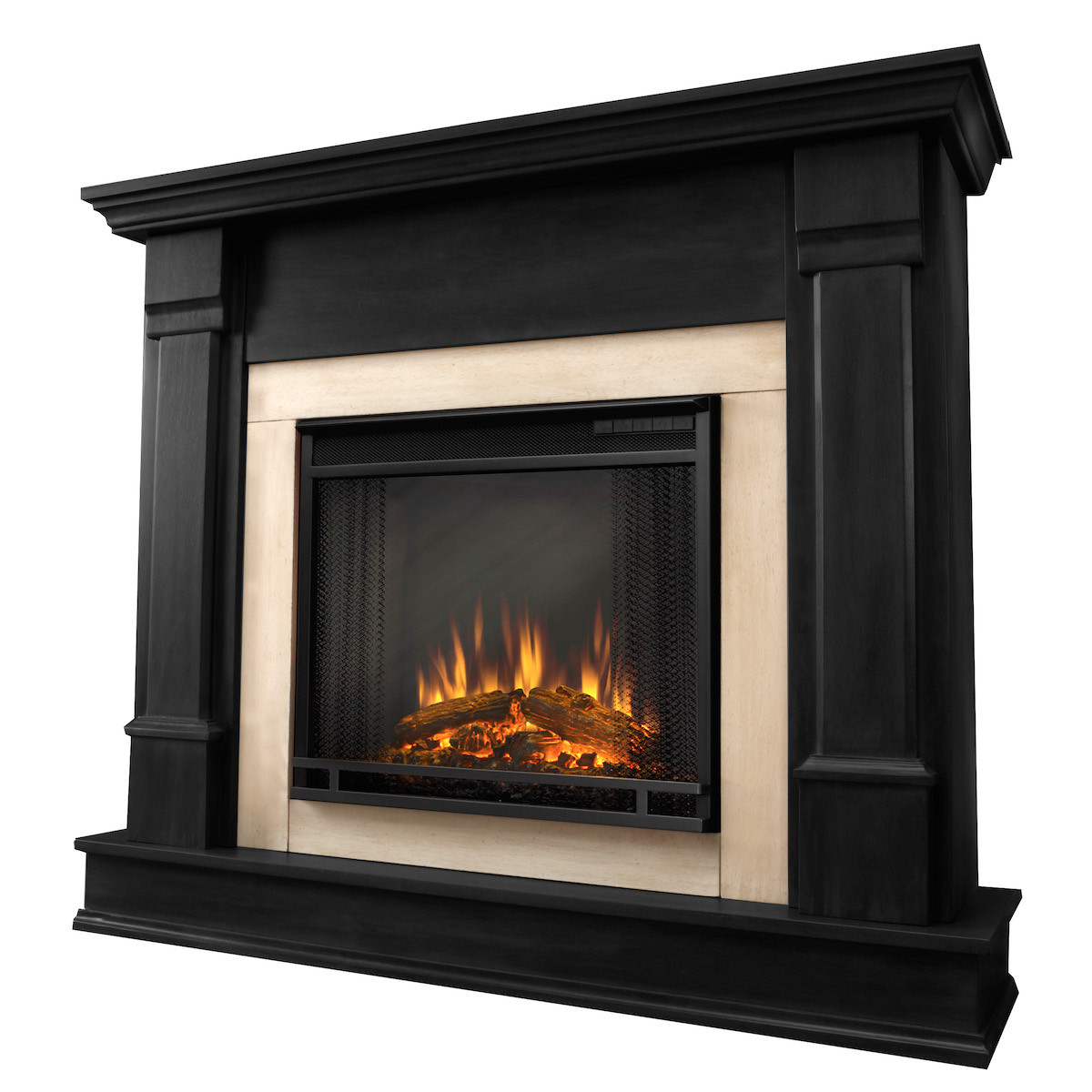 Electric Fireplace Black
 Real Flame Silverton Electric Fireplace in Black