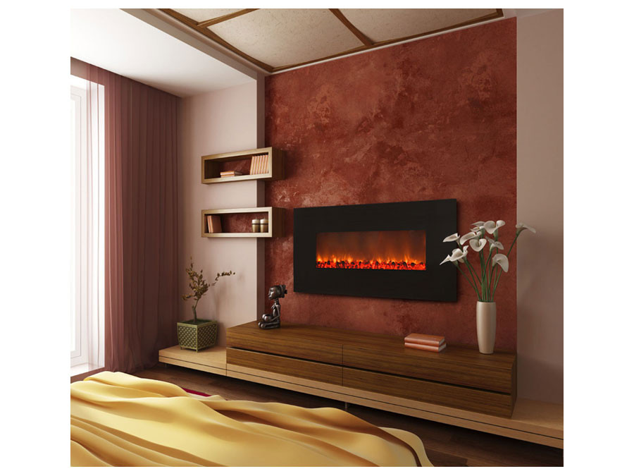 Electric Fireplace Decor
 Yosemite Home Decor DF EFP1000 Contemporary Glass