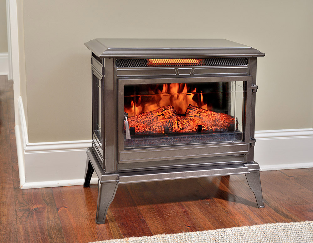 Electric Fireplace Stove
 fort Smart Jackson Bronze Freestanding Infrared Stove