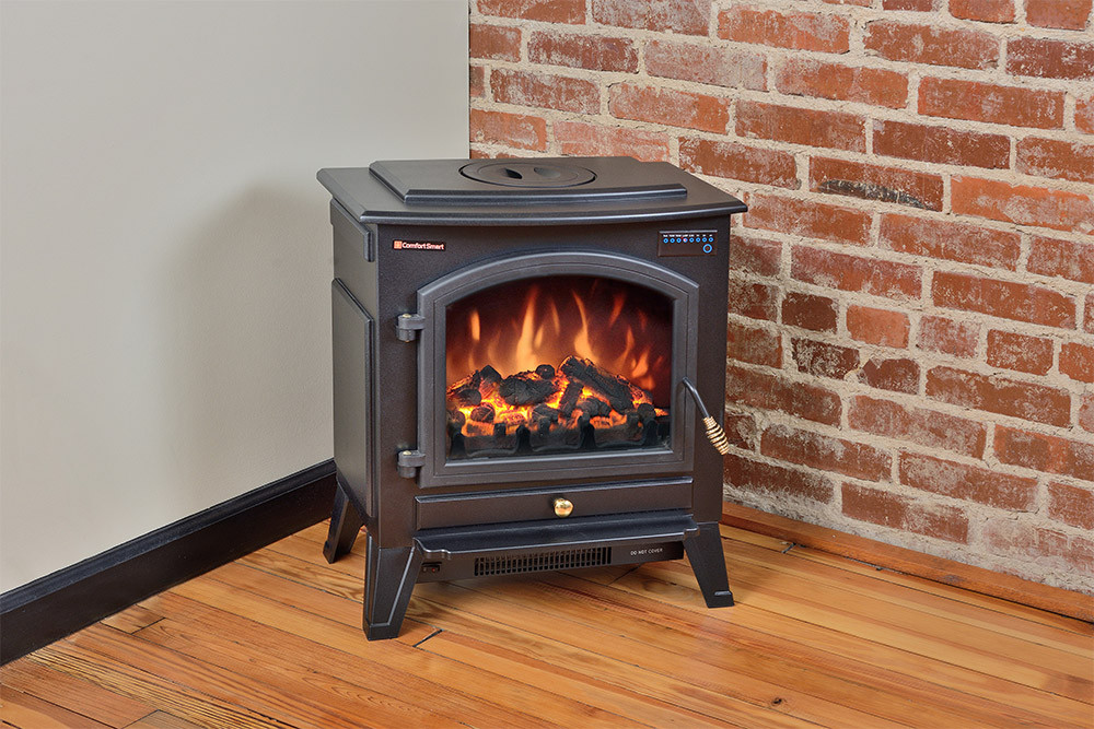 Electric Fireplace Stove
 fort Smart Vermont Black Electric Fireplace Stove with
