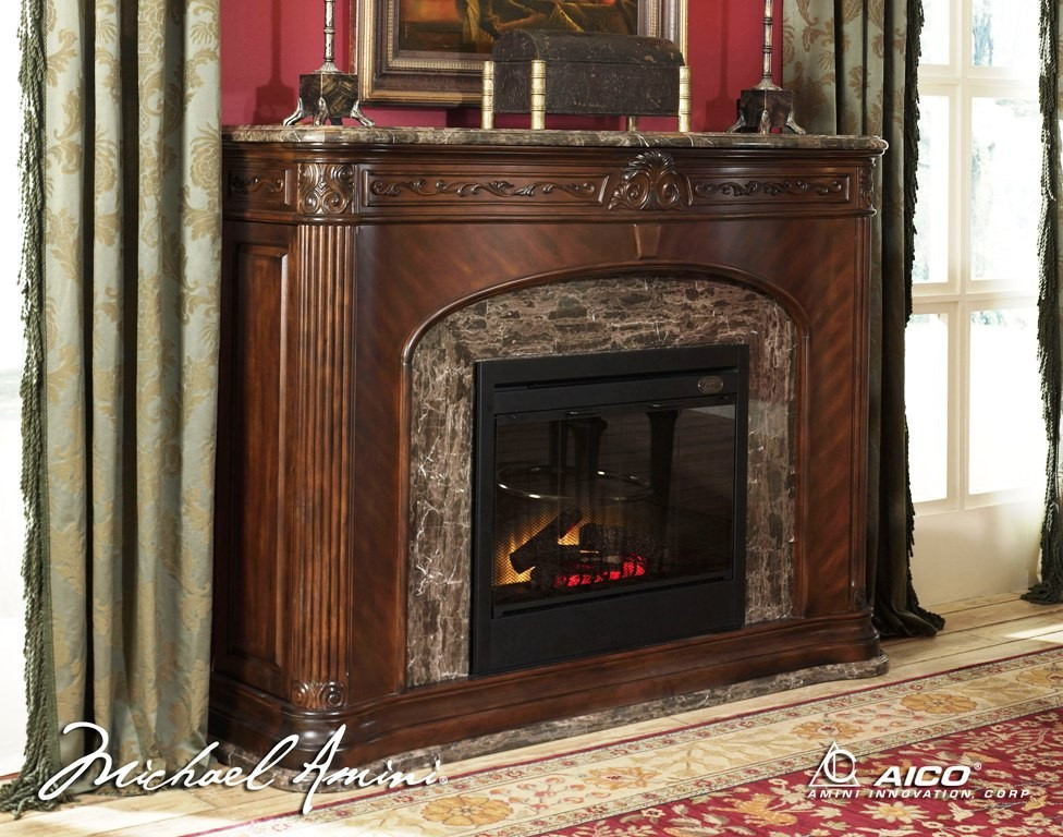 Electric Fireplace With Marble Top
 Villagio Marble Top Fireplace With Electric Fireplace