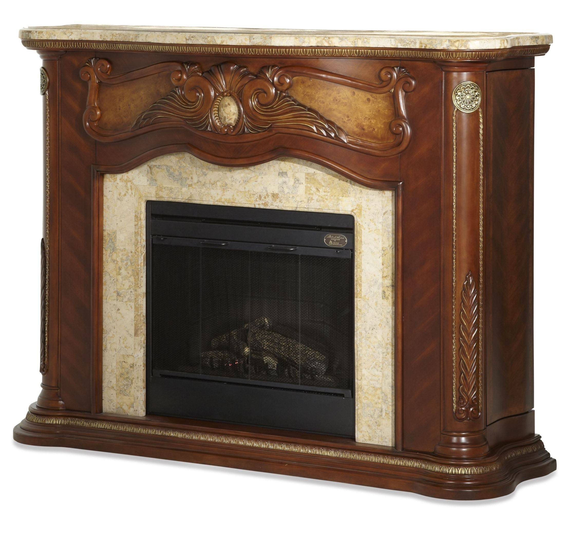 Electric Fireplace With Marble Top
 Cortina Marble Top Fireplace With Electric Fireplace