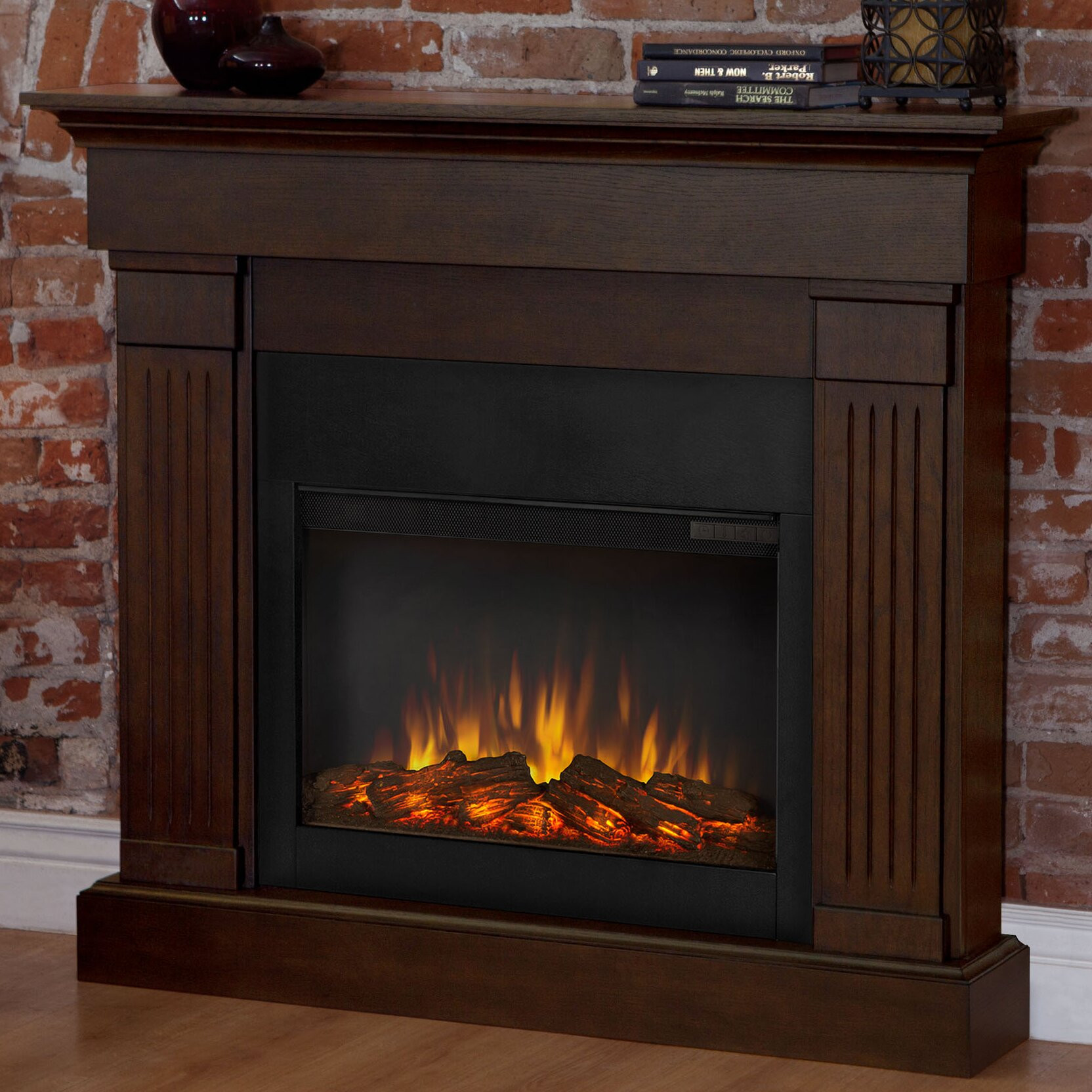 Electric Wall Mounted Fireplace
 Real Flame Slim Crawford Wall Mounted Electric Fireplace