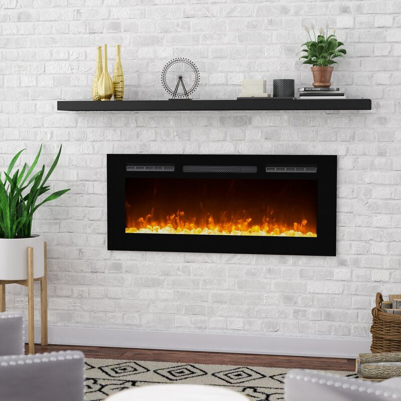 Electric Wall Mounted Fireplace
 Ivy Bronx DeMotte Wall Mounted Electric Fireplace