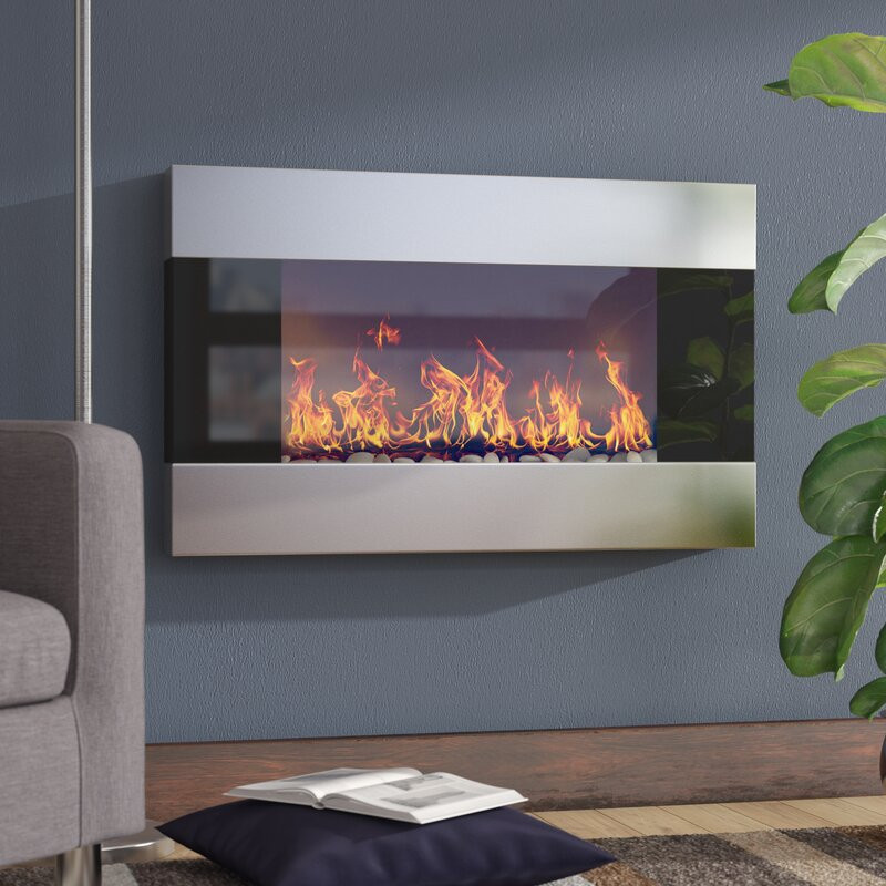 Electric Wall Mounted Fireplace
 Wade Logan Clairevale Wall Mounted Electric Fireplace