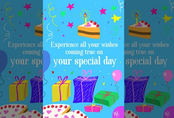 Electronic Birthday Card
 FREE 18 Electronic Birthday Cards in PSD
