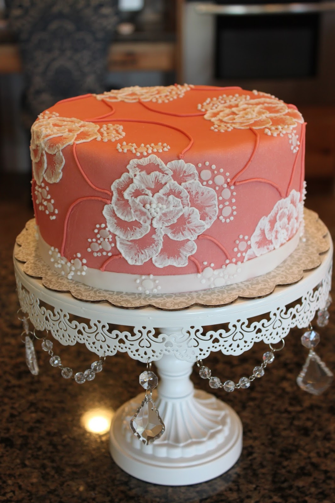 Elegant Birthday Cake
 Drake’s Cakes Fancy Elegant Birthday Cake