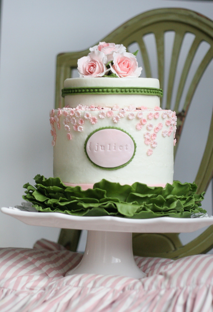 Elegant Birthday Cake
 Elegant But Sweet First Birthday CakeCentral