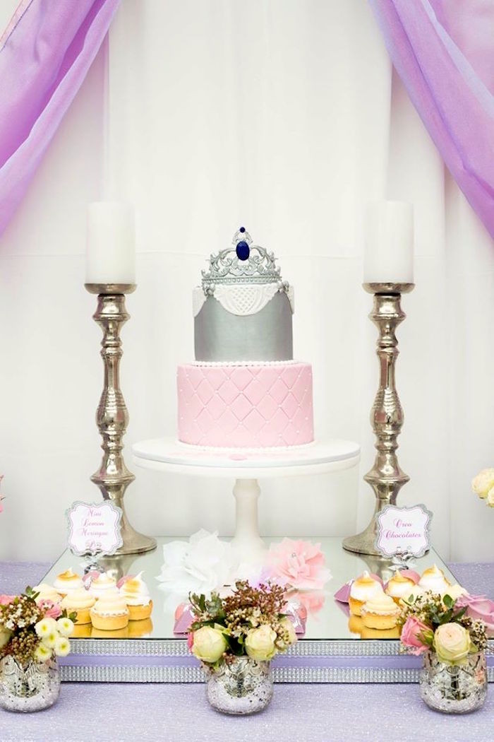 Elegant Birthday Party Ideas
 Kara s Party Ideas Elegant Purple Princess Birthday Party
