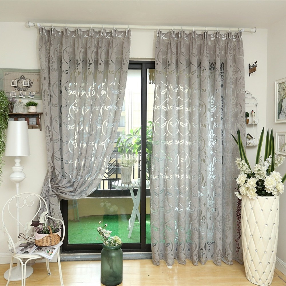 Elegant Curtain For Living Room
 Modern curtain kitchen ready made bronze color curtains