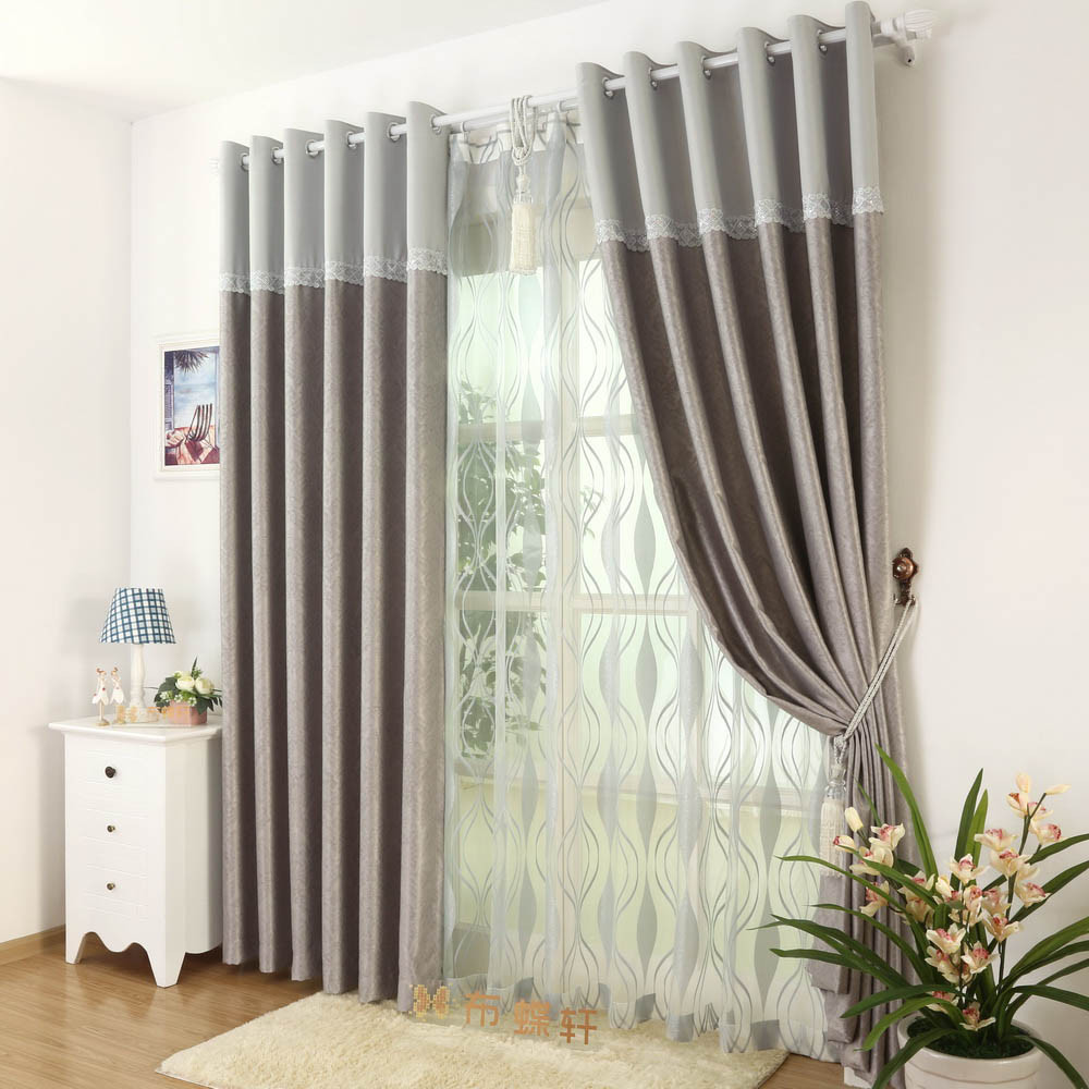 Elegant Curtain For Living Room
 Curtain Living Room Full Blackout Suede Blind Elegant