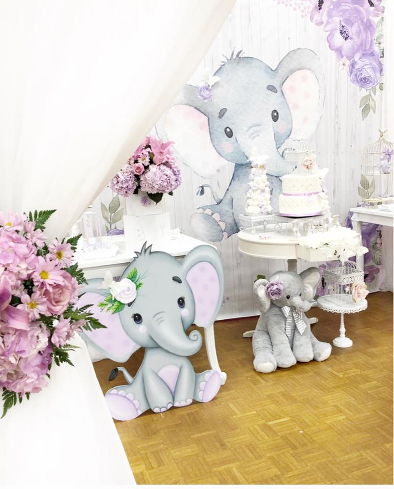 Elephant Decor For Baby Shower
 Springtime Elephant Baby Shower Baby Shower Ideas