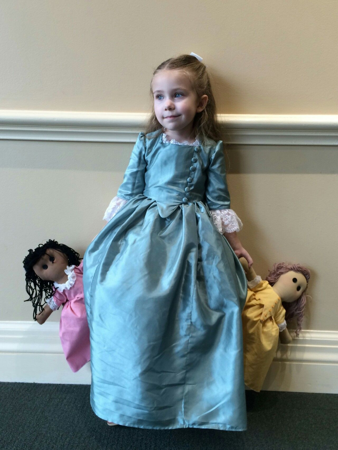 Eliza Schuyler Costume DIY
 Schuyler sister costume and dolls Eliza Hamilton