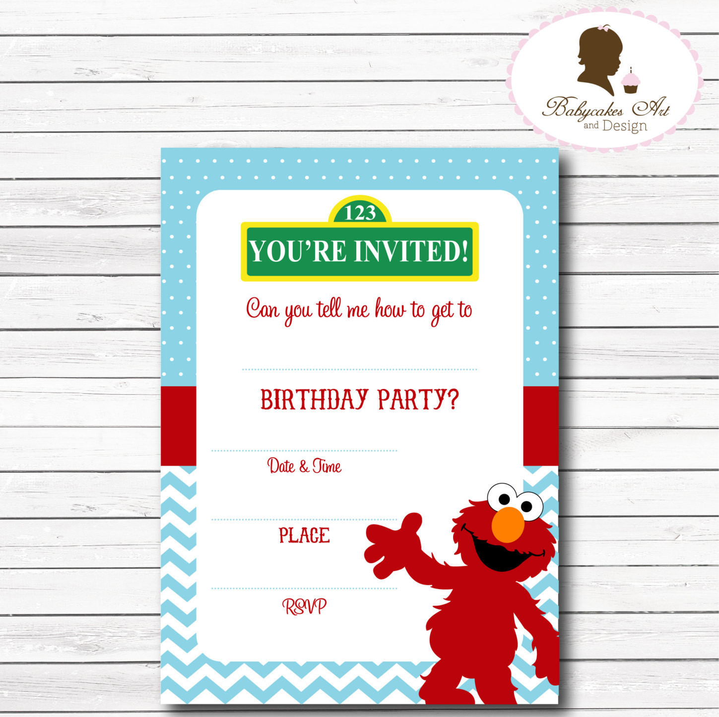 Elmo 1st Birthday Invitations
 Instant Download Elmo Invitation Elmo 1st Birthday by
