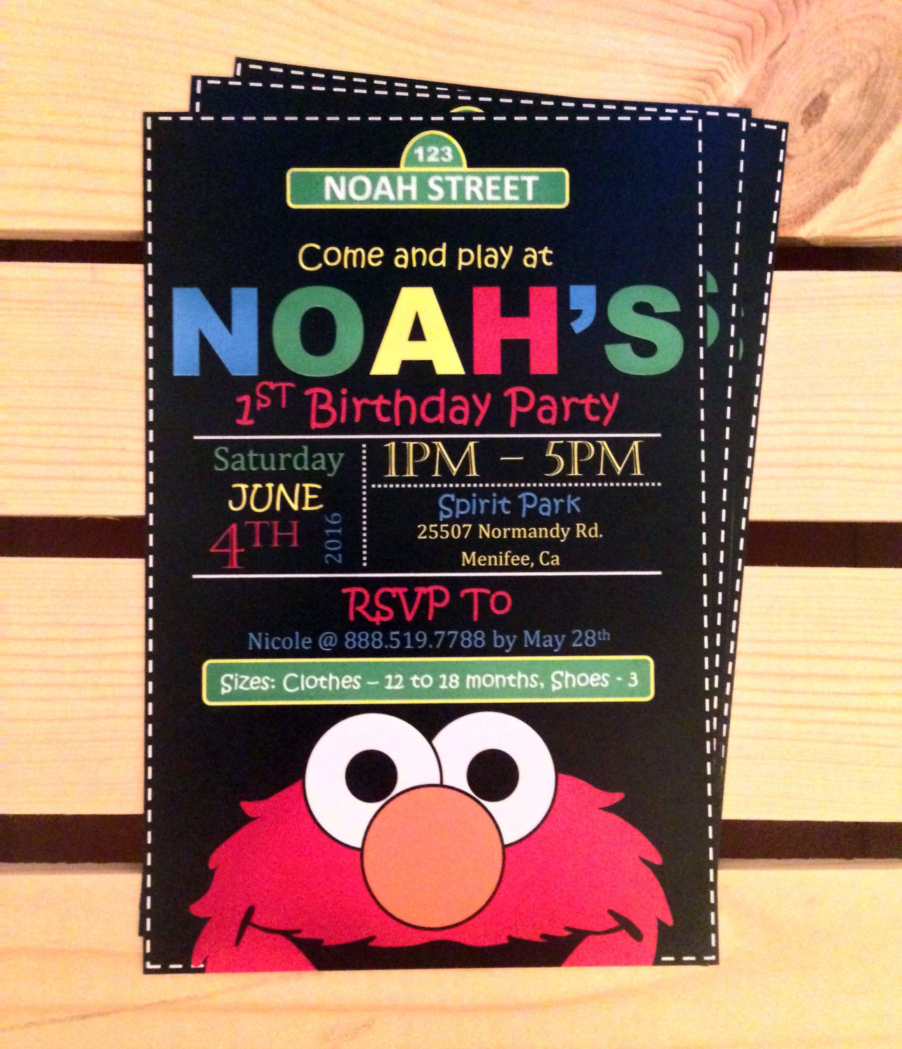 Elmo 1st Birthday Invitations
 Printable Elmo Birthday Party Invitations
