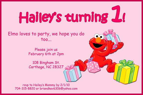 Elmo 1st Birthday Invitations
 Elmo 1st Birthday Invitation by erinalicia