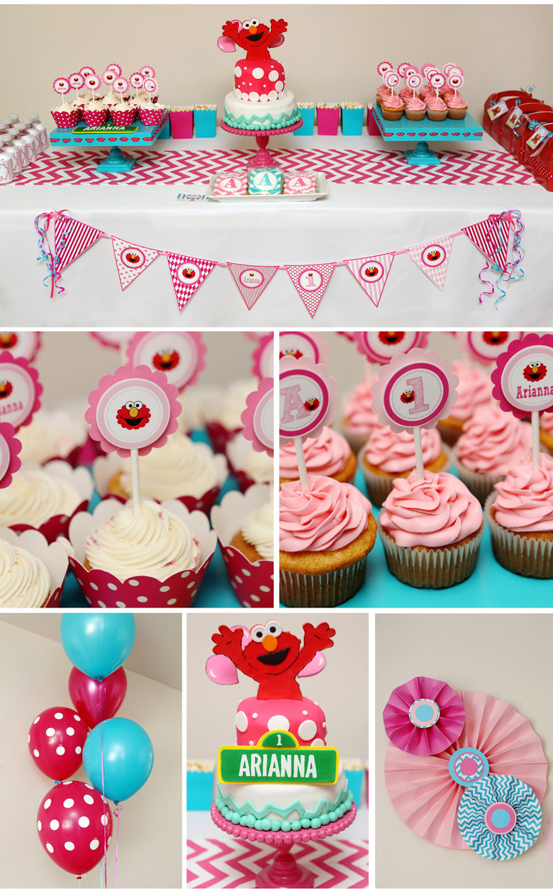 Elmo Birthday Party Ideas For 1St Birthday
 Arianna s First Birthday Girly Elmo Party nicole is