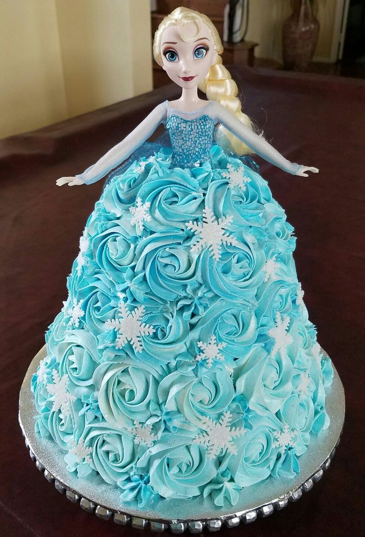 Elsa Birthday Cakes
 Disney Frozen Elsa Doll Birthday Cake