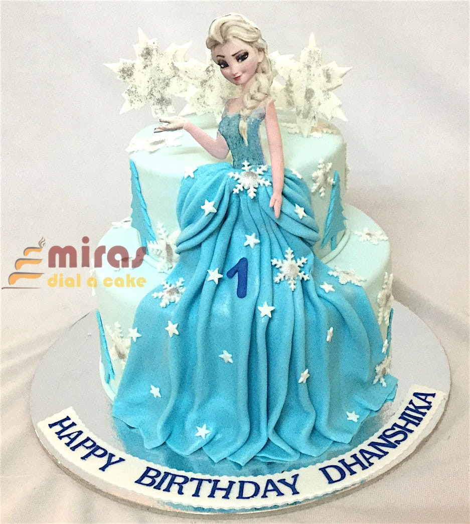 Elsa Birthday Cakes
 line Customized cakes Delivery I Bangalore l Theme Cakes