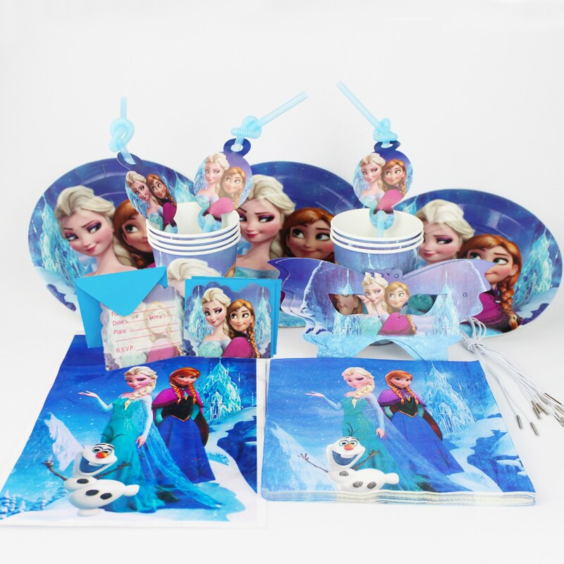 Elsa Birthday Party Supplies
 Aliexpress Buy Frozen 92pcs Freezing Anna Elsa Snow