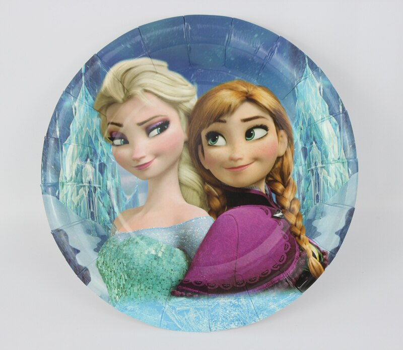 Elsa Birthday Party Supplies
 12pcs Lot Frozen Elsa Anna Theme 7" Plate Birthday Party