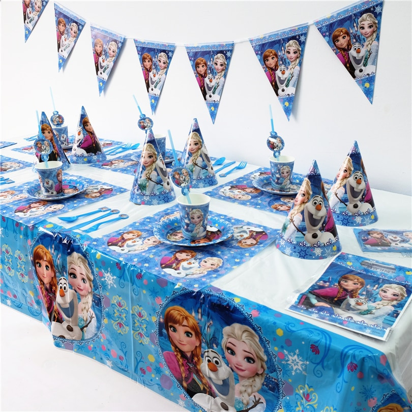 Elsa Birthday Party Supplies
 Disney Frozen Princess Anna Elsa Kids Birthday Party