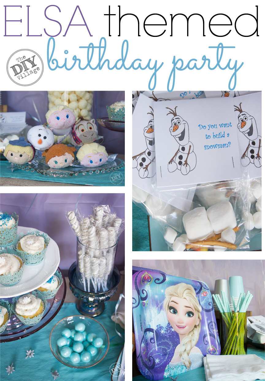 Elsa Birthday Party Supplies
 Elsa Themed Birthday Party The DIY Village