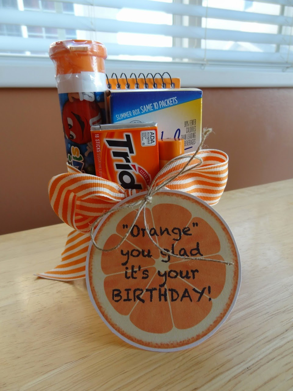 Employee Birthday Gift Ideas
 Time For Crafts Orange You Glad Birthday Gift
