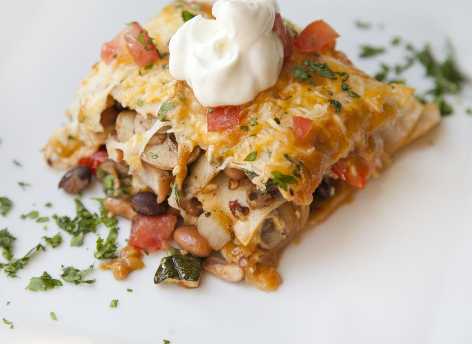 Enchiladas Recipes Vegetarian
 Ve arian Enchiladas Recipe — Dishmaps