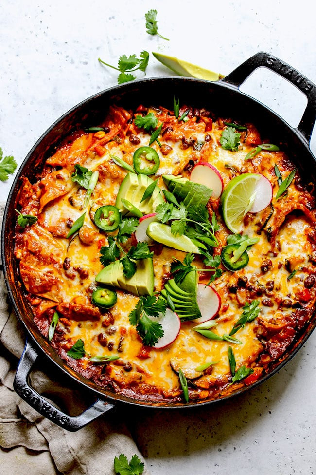 Enchiladas Recipes Vegetarian
 Skillet Ve arian Enchiladas Two Peas & Their Pod