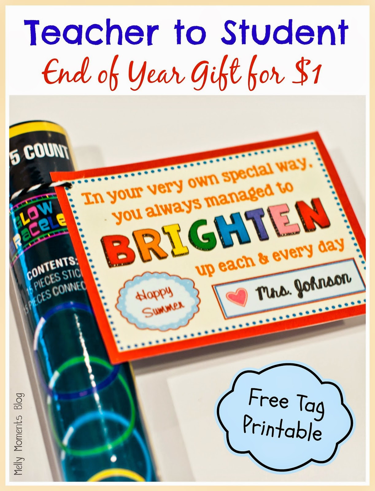 End Of Year Gifts For Kids
 End of Year Gift for Kids Free Printable