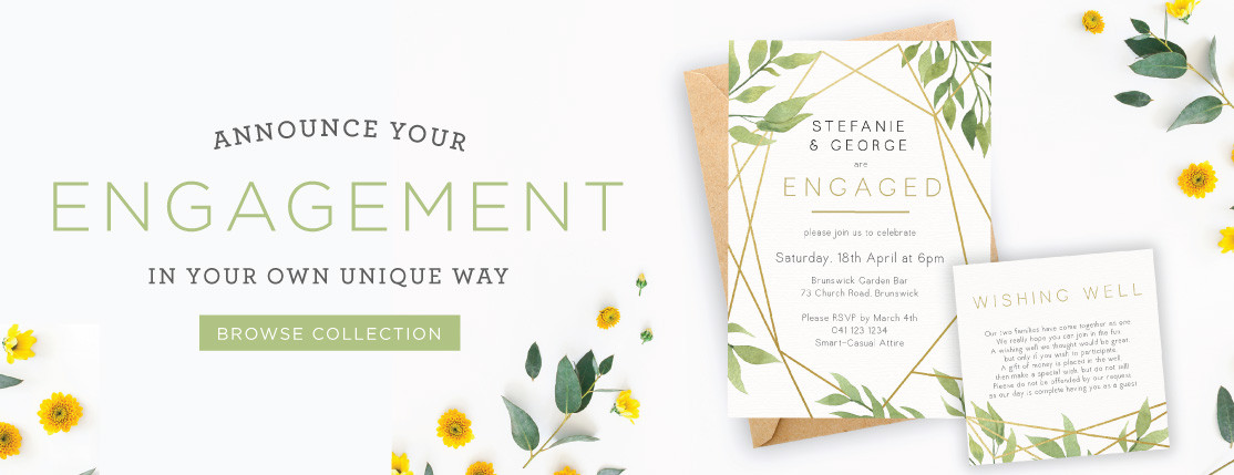 Engagement Party Ideas Australia
 Invitations line Australia From Paper Divas