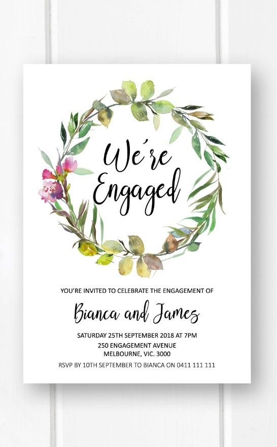 Engagement Party Invitations Ideas
 Rustic engagement invitations printable engagement party