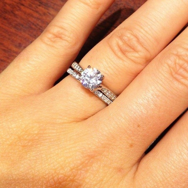 Engagement Rings With Wedding Bands
 What is the aesthetic difference between engagement rings