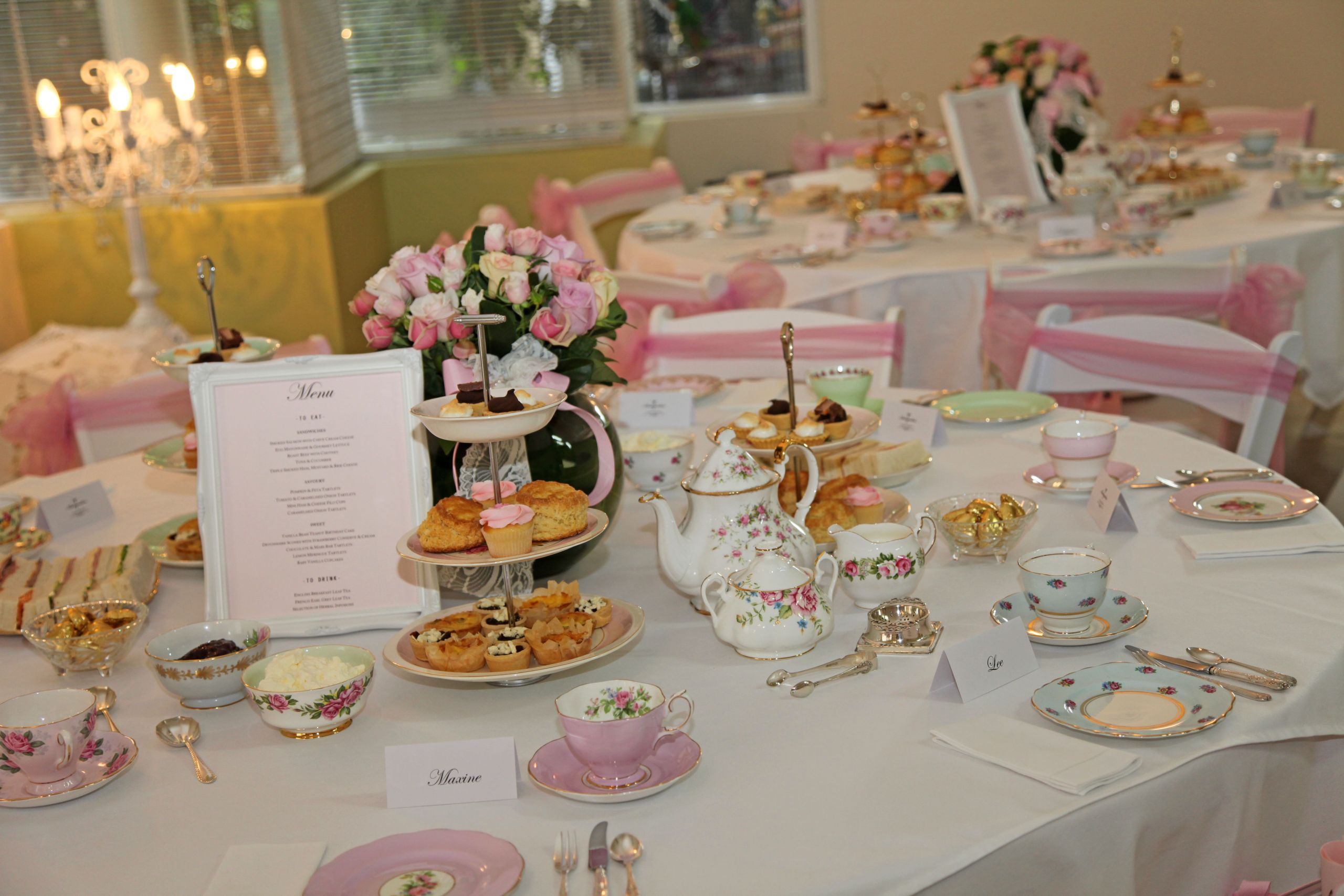 English Tea Party Ideas
 High Tea Wedding Reception