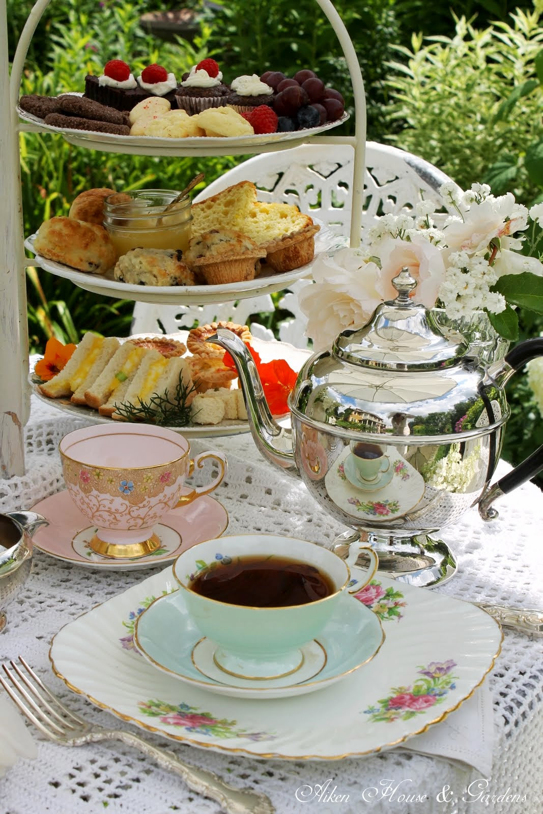 English Tea Party Ideas
 Aiken House & Gardens Downton Abbey Garden Tea