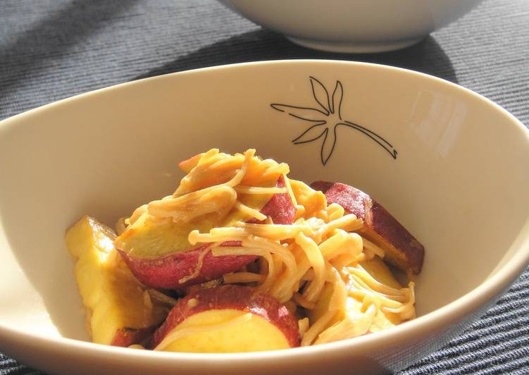 Enoki Mushrooms Stir Fry
 Sweet Potato and Enoki Mushroom Stir Fry with Oyster Sauce