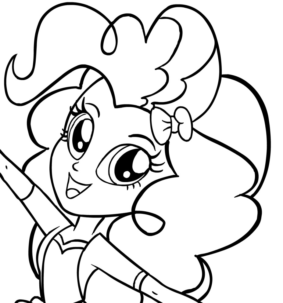 Equestria Girls Pinkie Pie Coloring Pages
 Drawing Pinkie Pie Equestria Girls the face of My