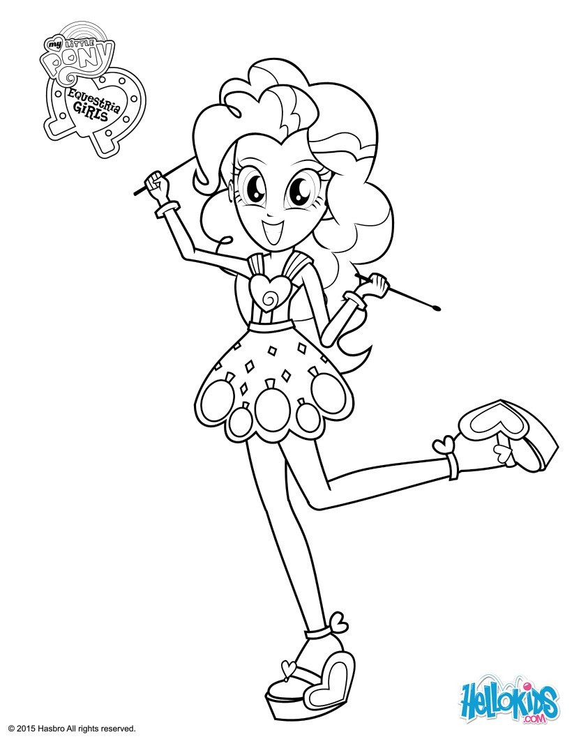 Equestria Girls Pinkie Pie Coloring Pages
 Pinkie pie coloring pages Hellokids