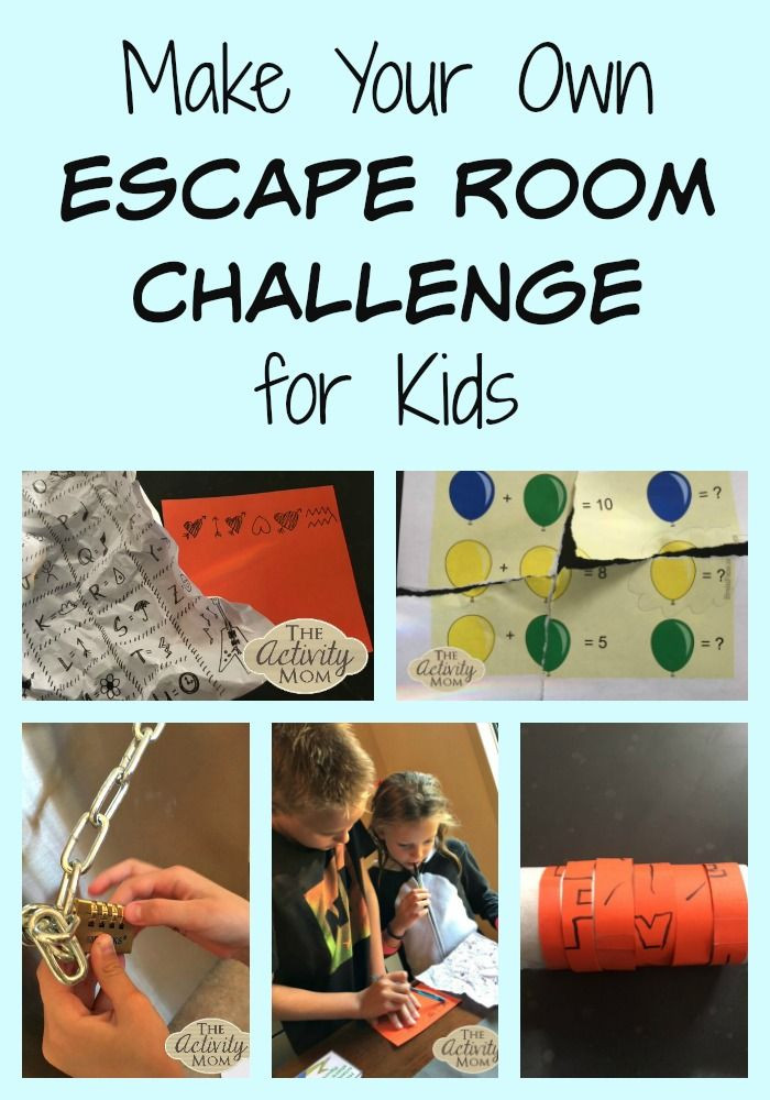 Escape Room Games For Kids
 Make Your Own Escape Room Challenge for Kids