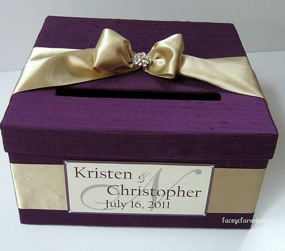 Etsy Wedding Gifts
 Items similar to Wedding Gift Card Box Custom Made on Etsy
