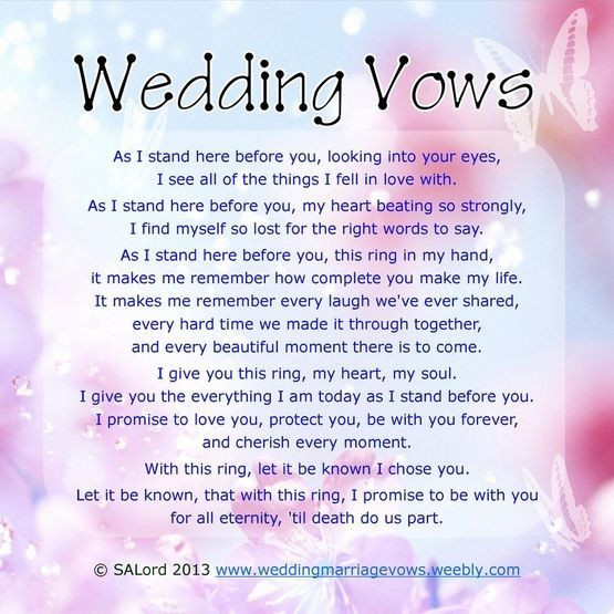 Examples Of Personal Wedding Vows
 wedding vows that make you cry best photos Page 3 of 4