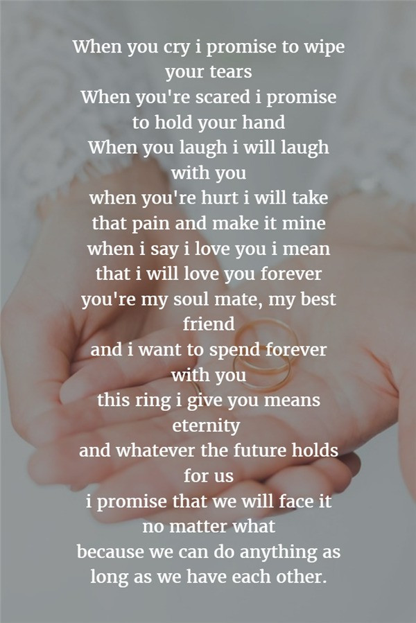 Examples Of Personal Wedding Vows
 22 Examples About How to Write Personalized Wedding Vows
