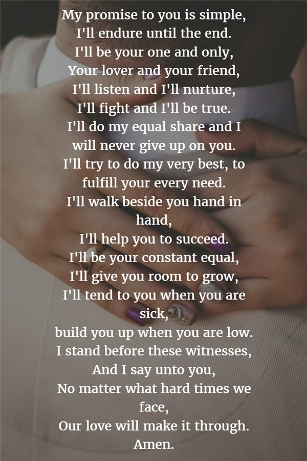 Examples Of Personal Wedding Vows
 22 Examples About How to Write Personalized Wedding Vows