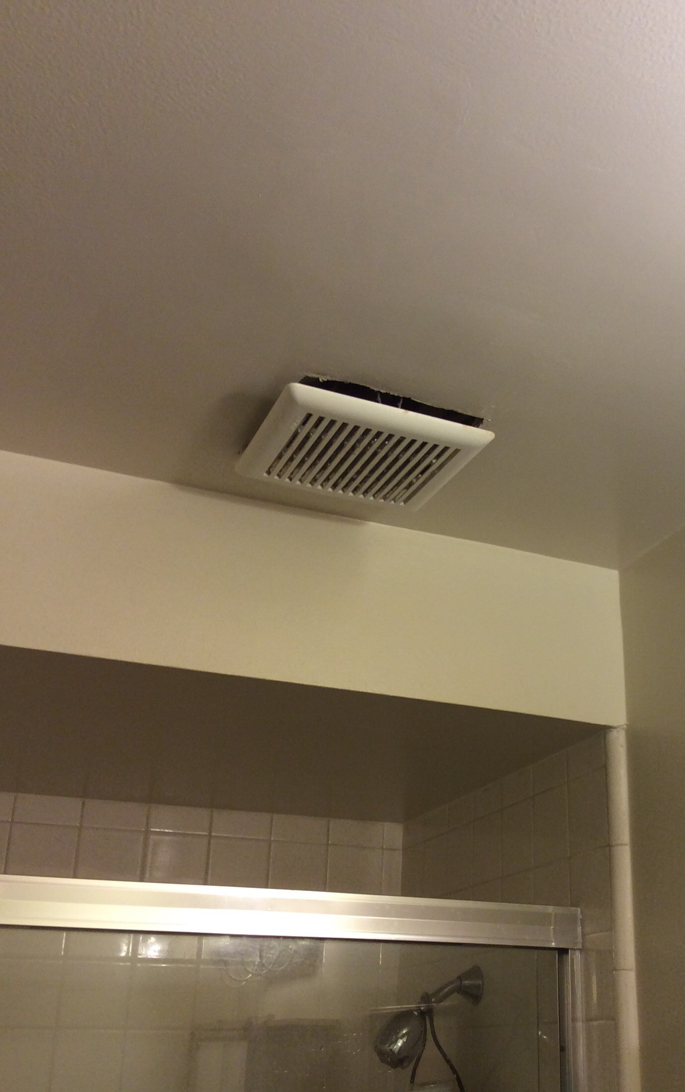 Exhaust Fan In Bathroom
 bathroom Is it normal for an exhaust fan cover to hang