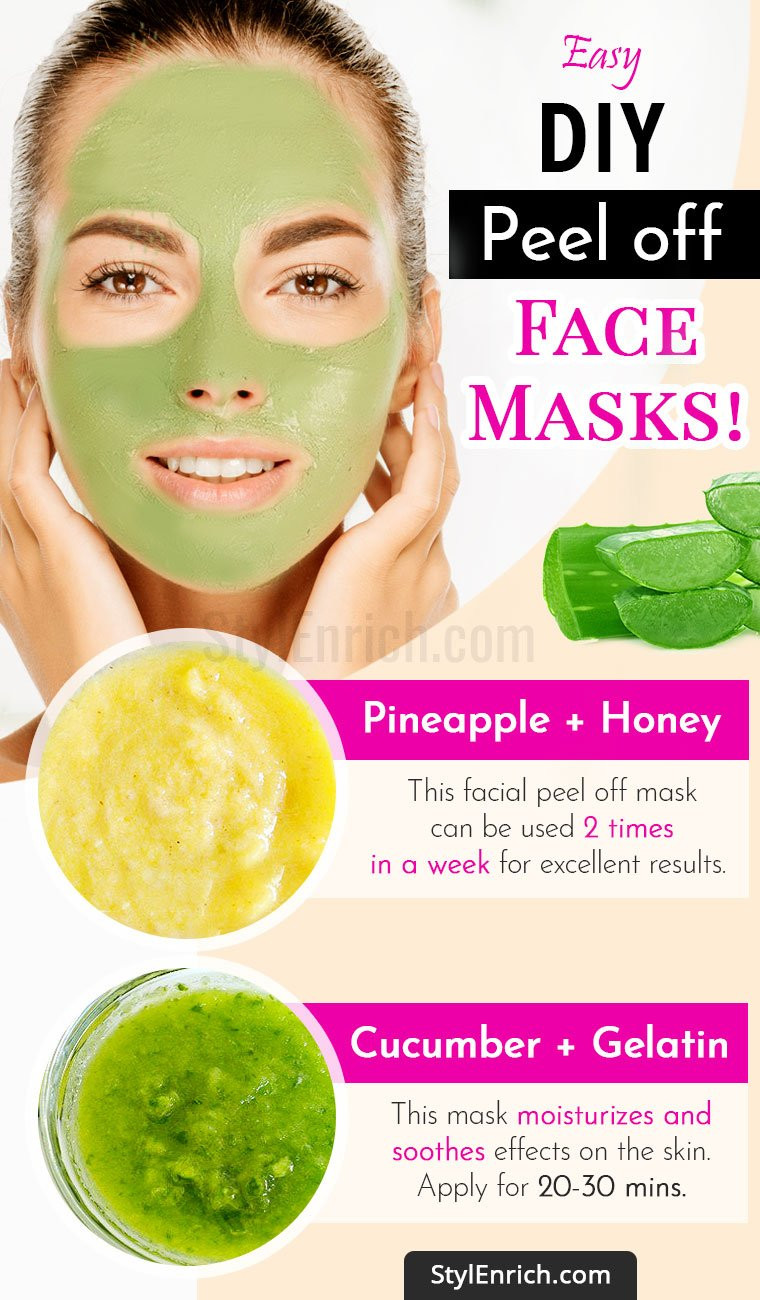 Face Masks DIY
 DIY Peel f Face Mask For Beautiful And Glowing Skin